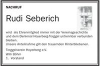 Nachruf Rudi Seberich